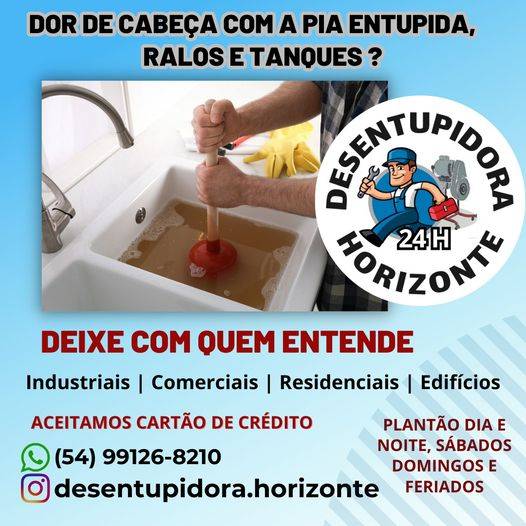 Fotos da Galeria da Desentupidora Horizonte.